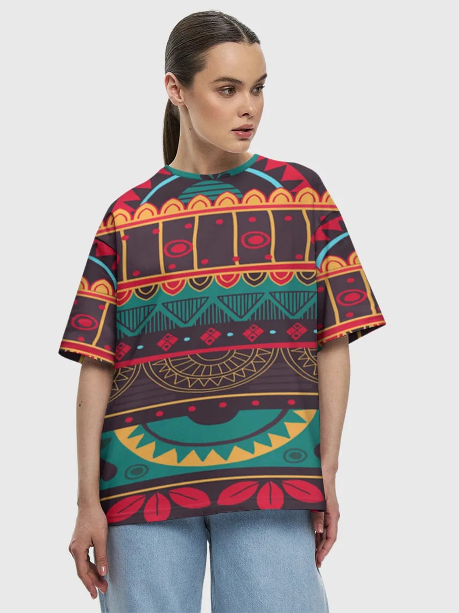 Boho Tribal Geometric Stripes