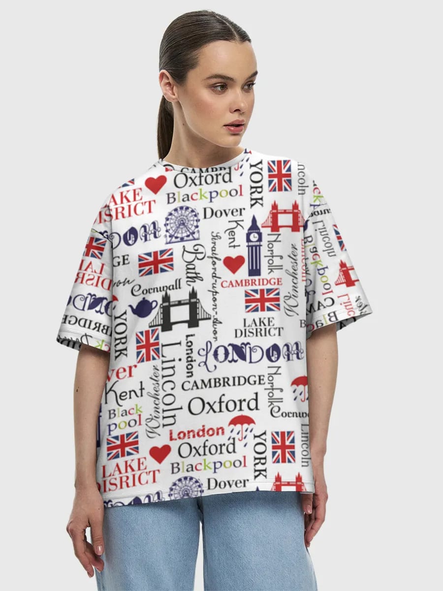 UK Reise-Typografie-Collage