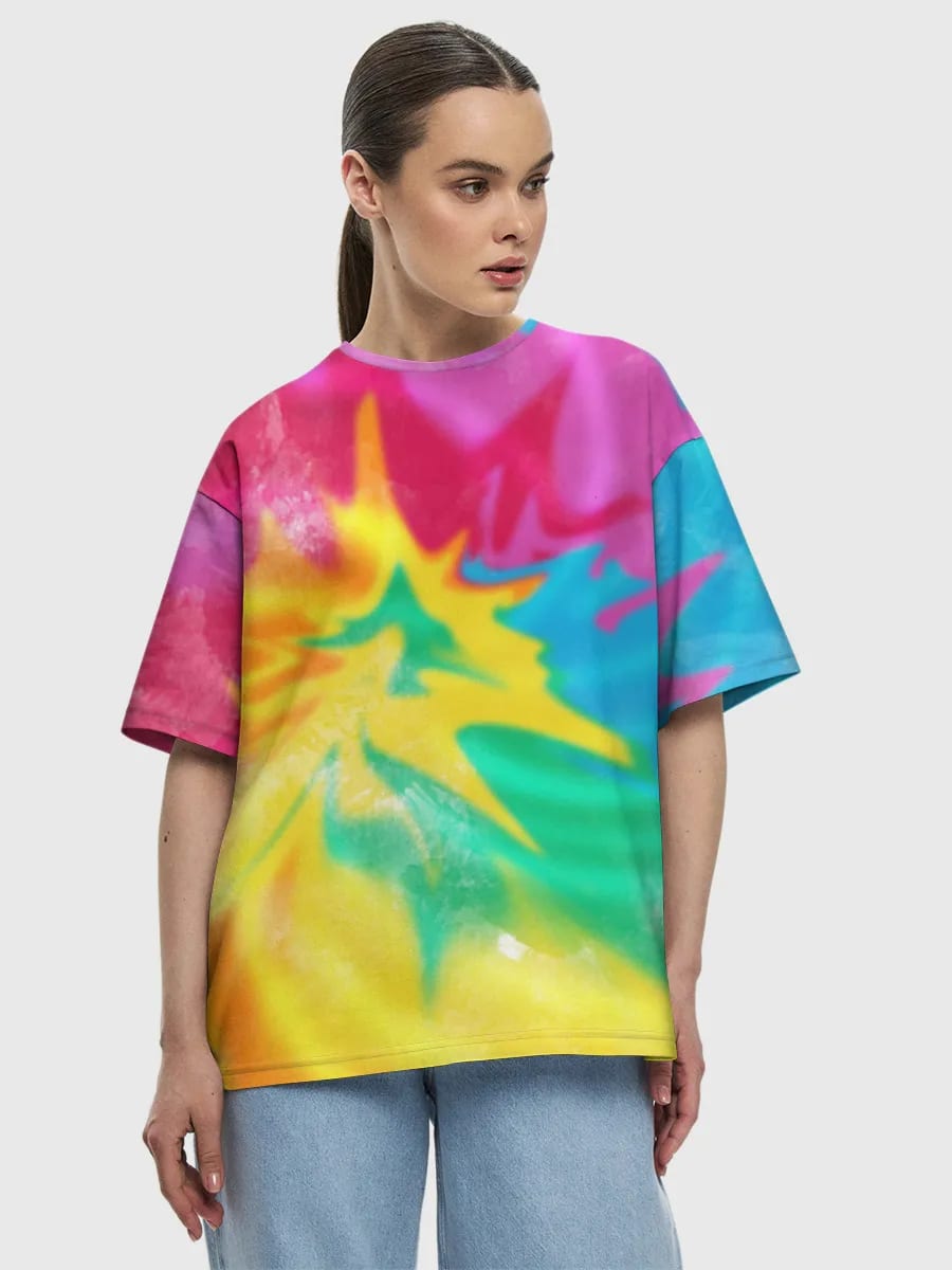 Rainbow Watercolor Burst