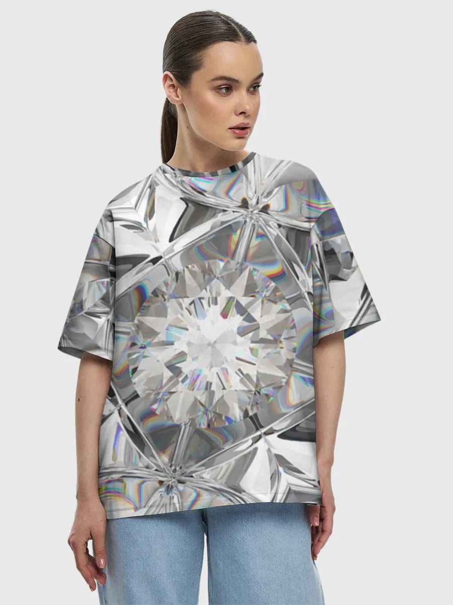 Iridescent Diamond Facets