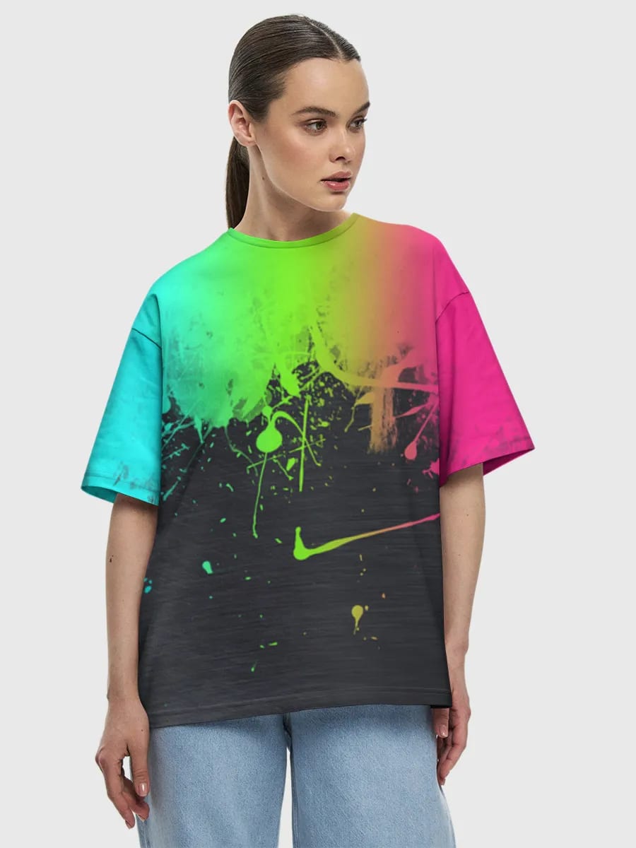 Neon Paint Drip Splash