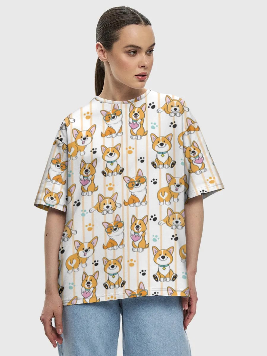 Niedliche Corgi-Pfotenabdrücke