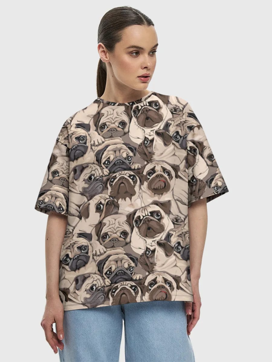 Cute Pug Crowd