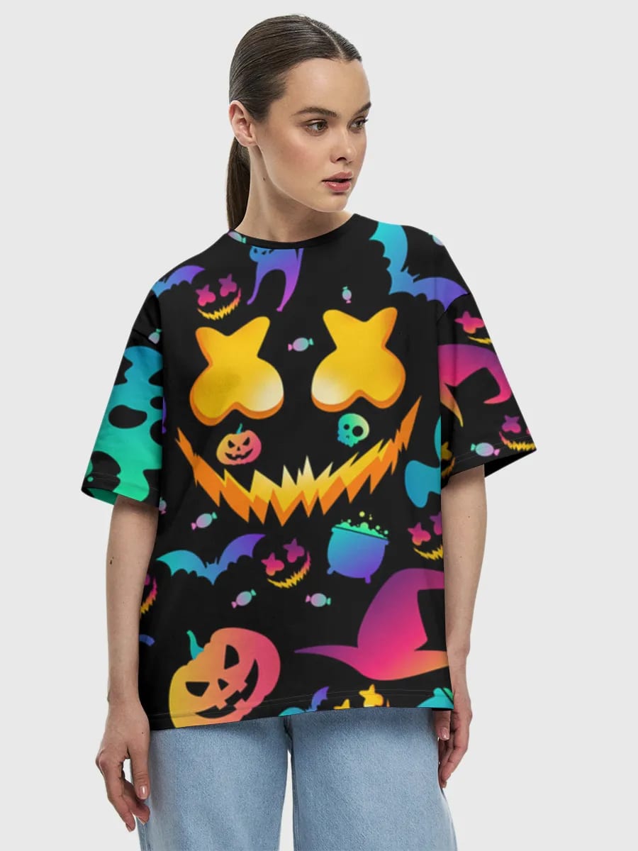 Neon Halloween qoʻrqinchli nishonlari