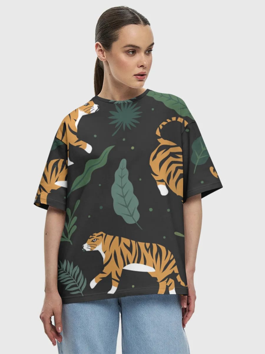 Tigers In Tropical Leaves
