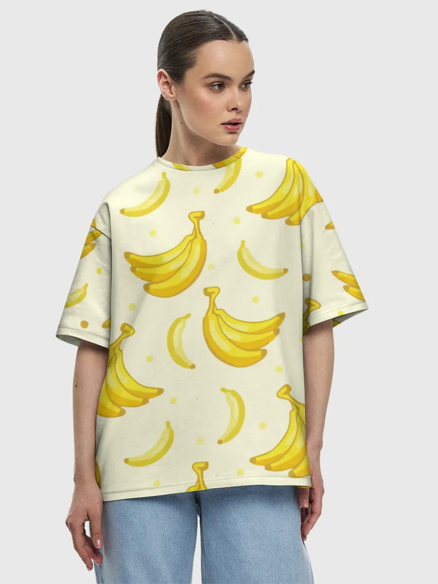 Ilustración divertida de un plátano