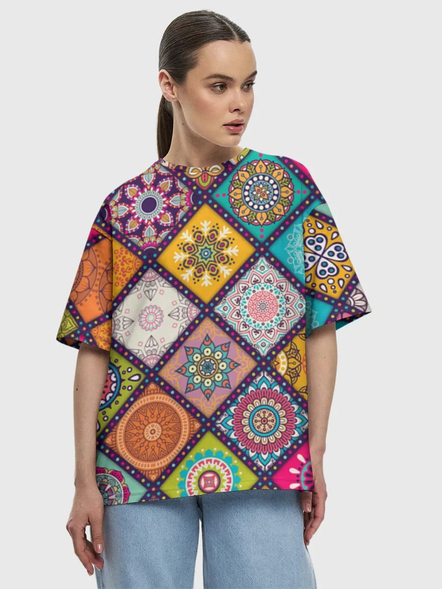 Colorful Boho Mandala Mosaic