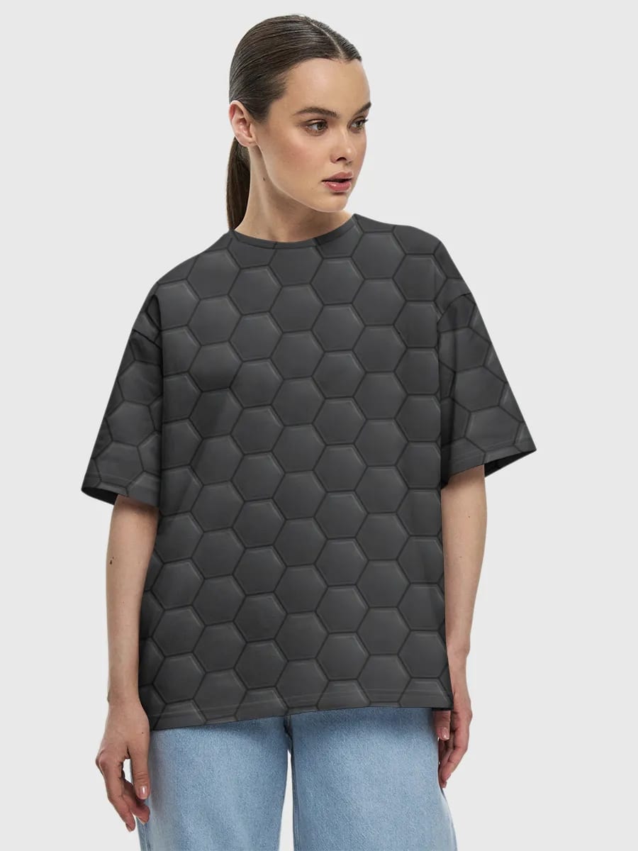Dark Hexagon Honeycomb Grid