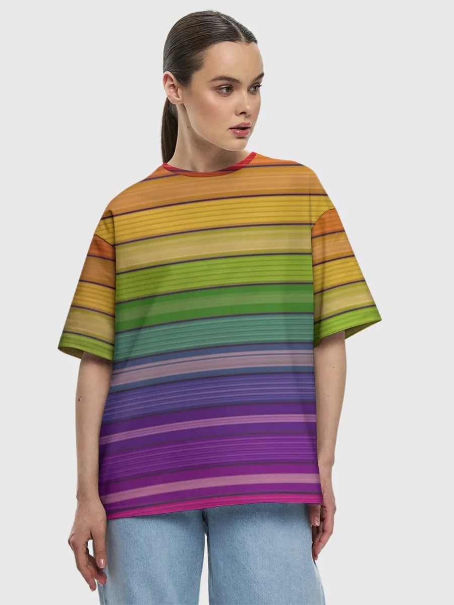 Rainbow Serape Stripes