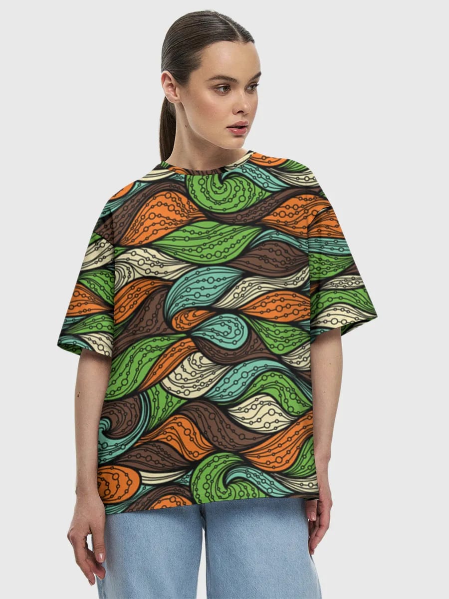 Retro Wavy Abstract Swirls