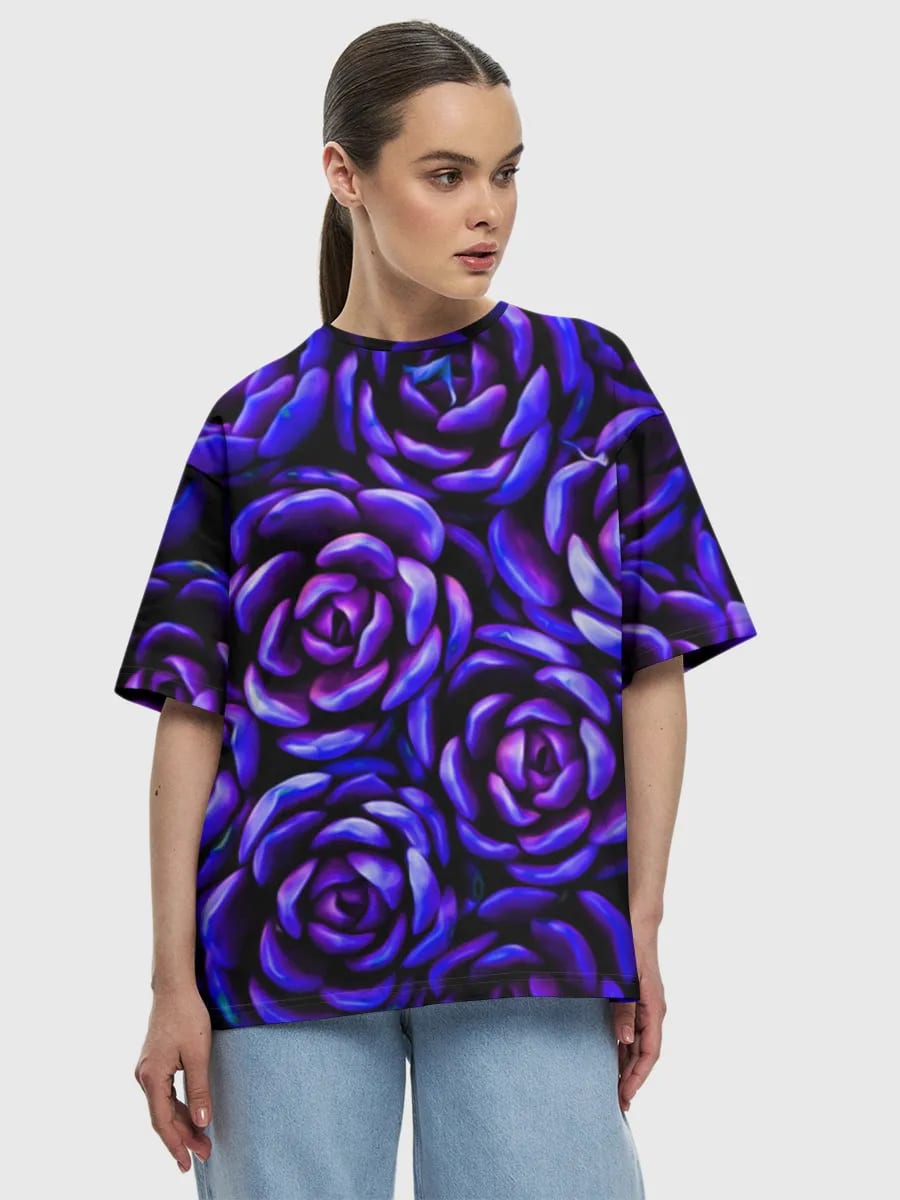 Ramo de rosas azul neón
