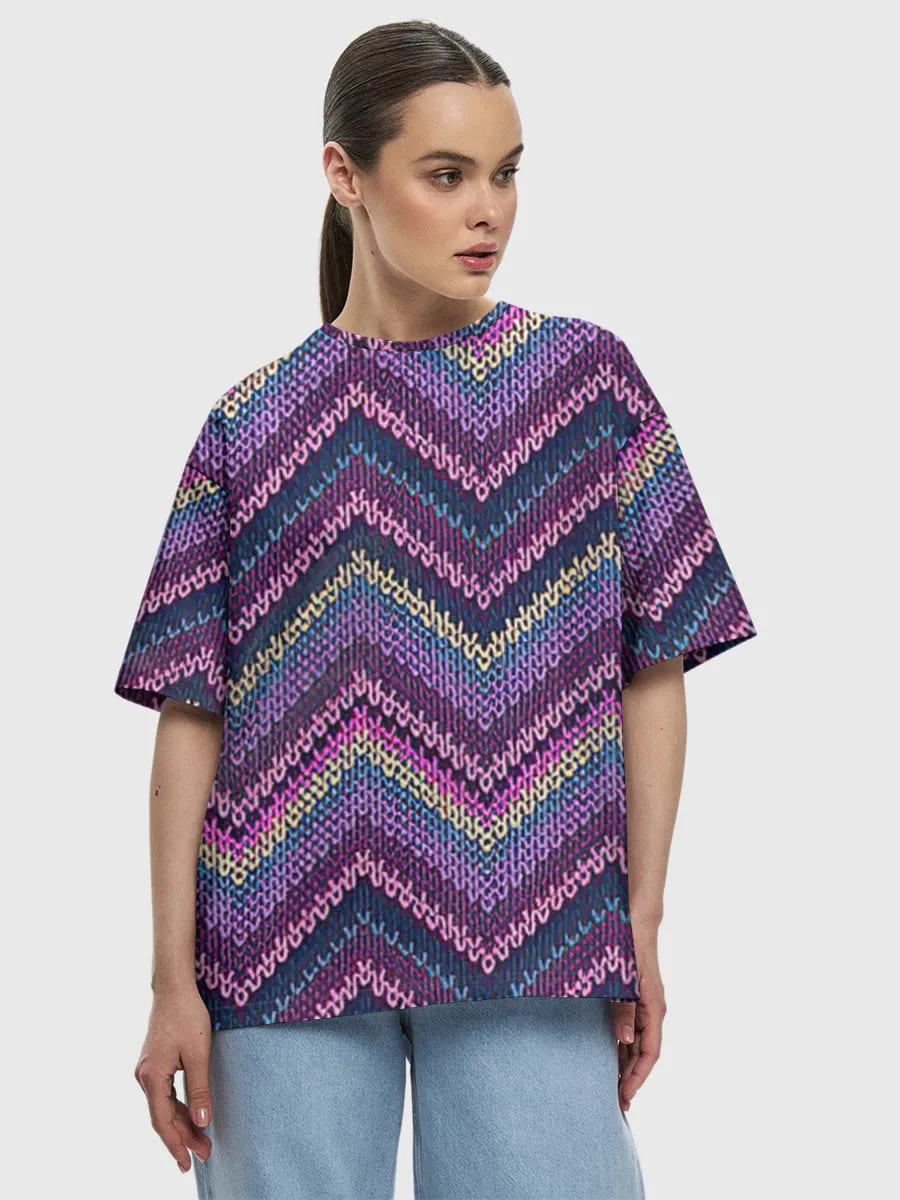 Colorful Chevron Knit