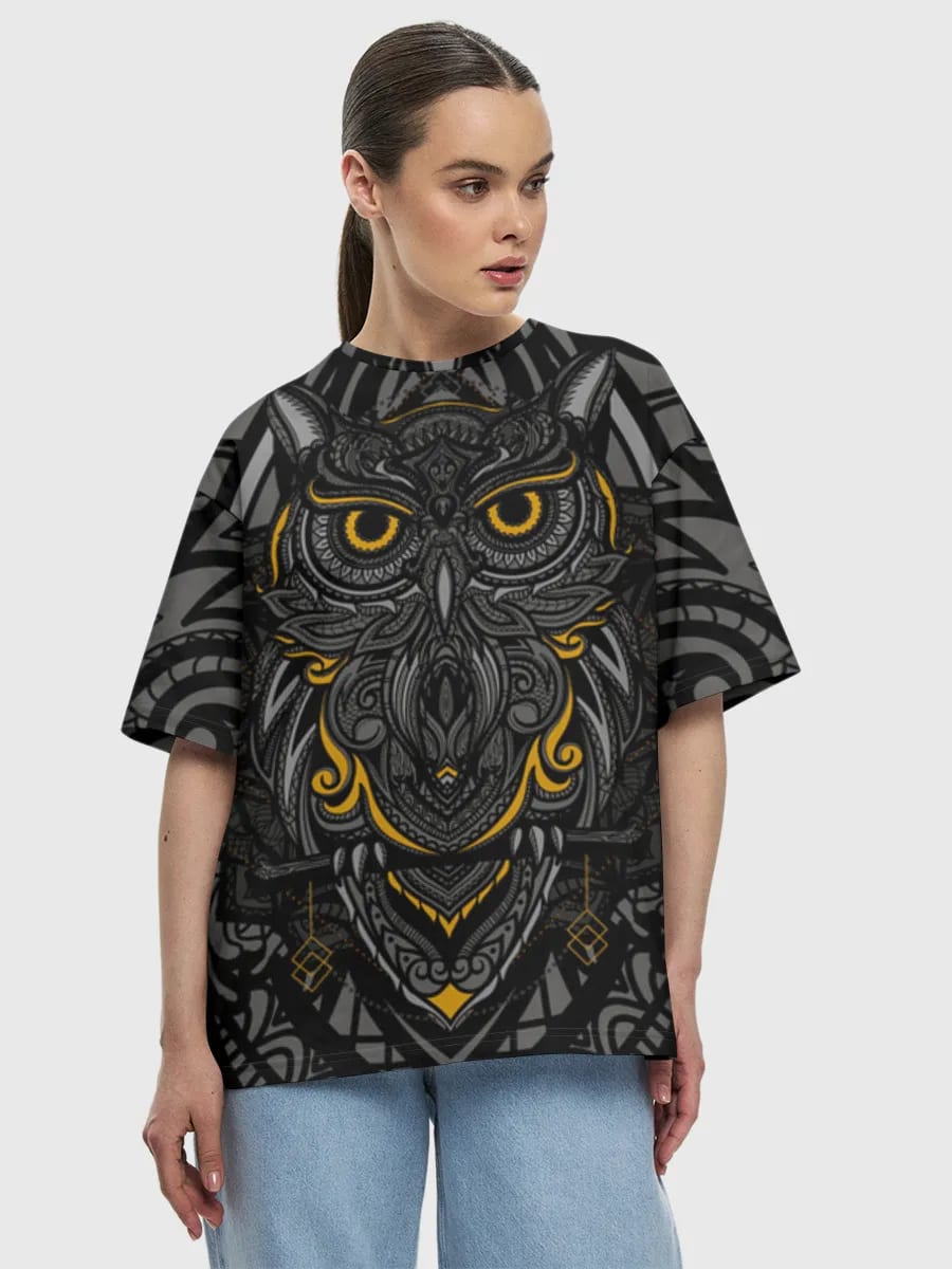 Ornate Mandala Owl