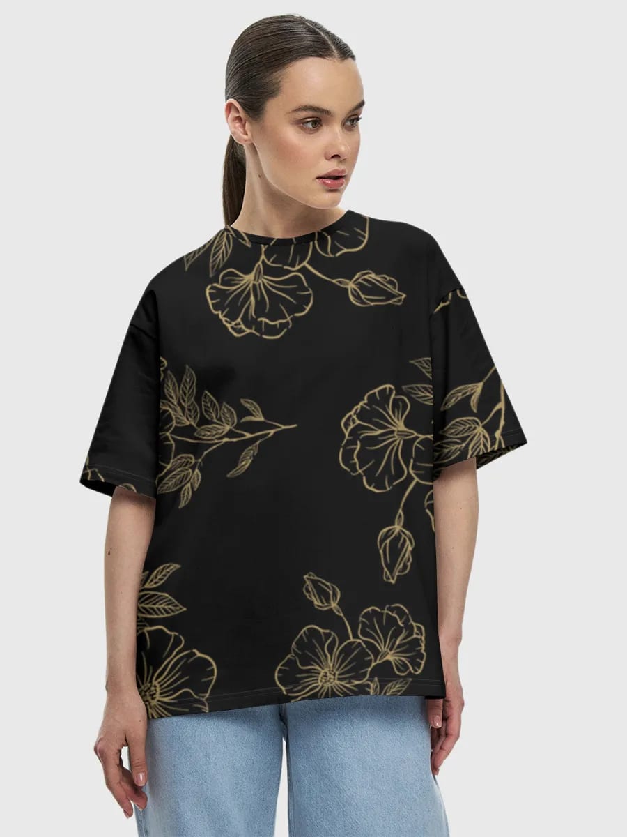 Gold Botanical Linework
