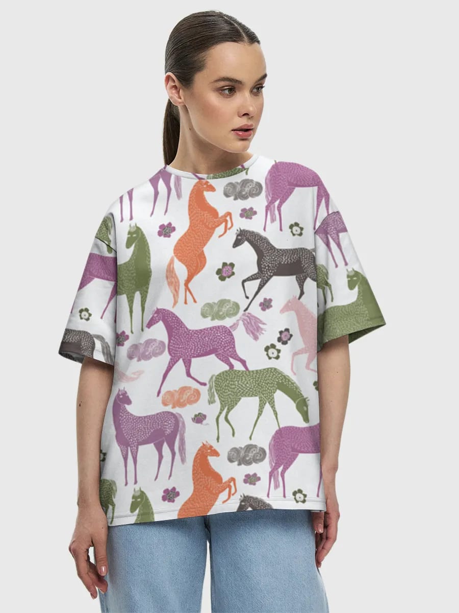 Colorful Folk Horses
