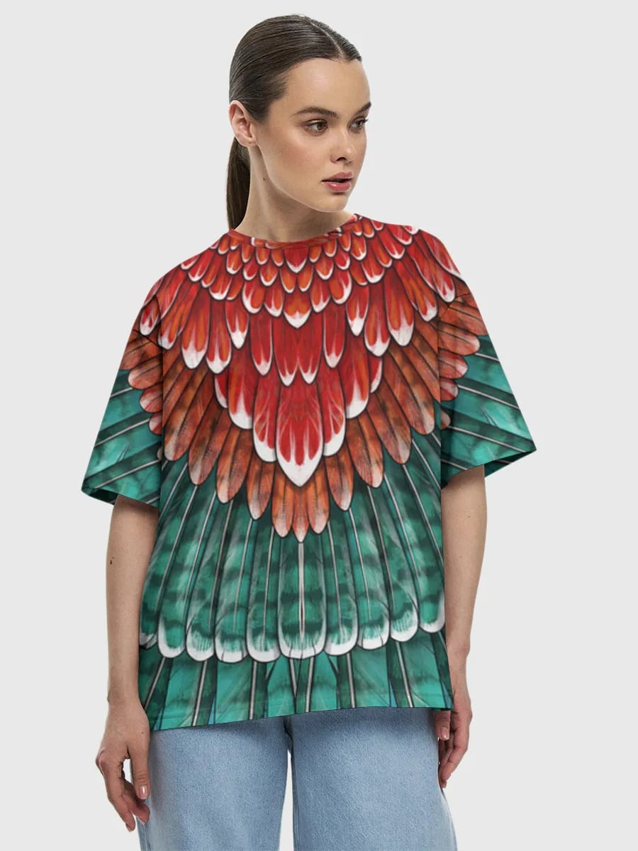Turquoise Feather Mandala