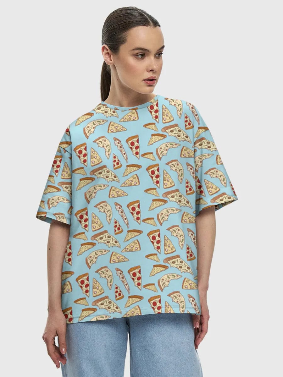 Pizza Slice Doodle Print