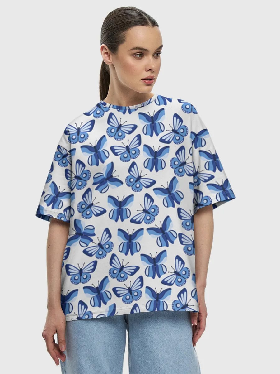 Blue Butterfly Swarm