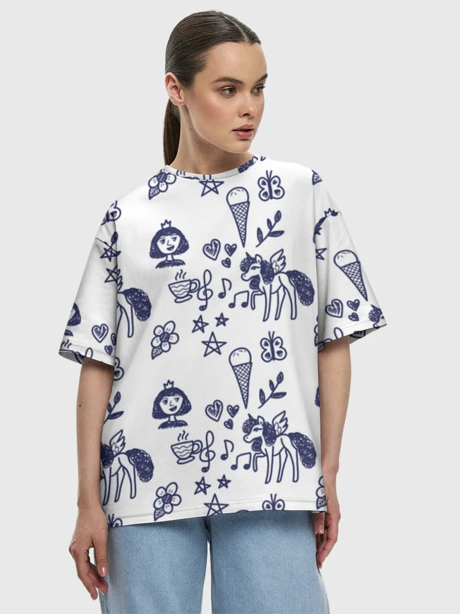 Skurriler Einhorn-Doodle-Mix