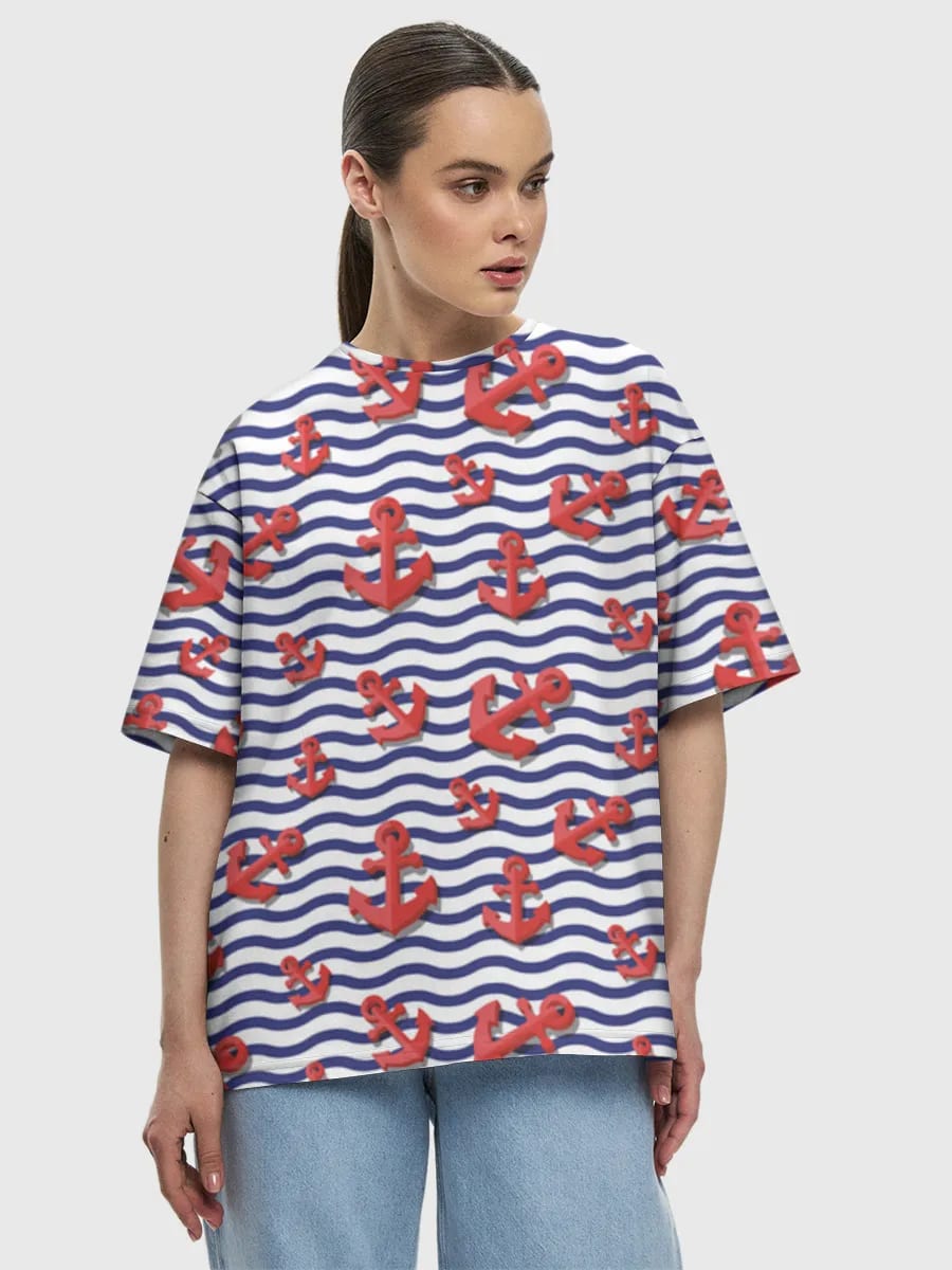 Nautical Anchors And Waves