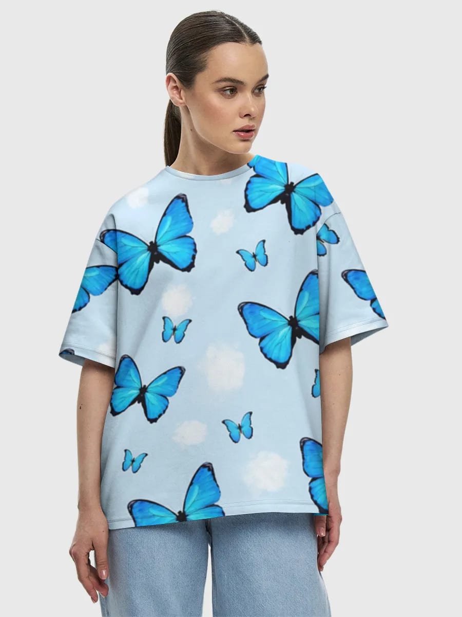 Blue Butterflies Sky