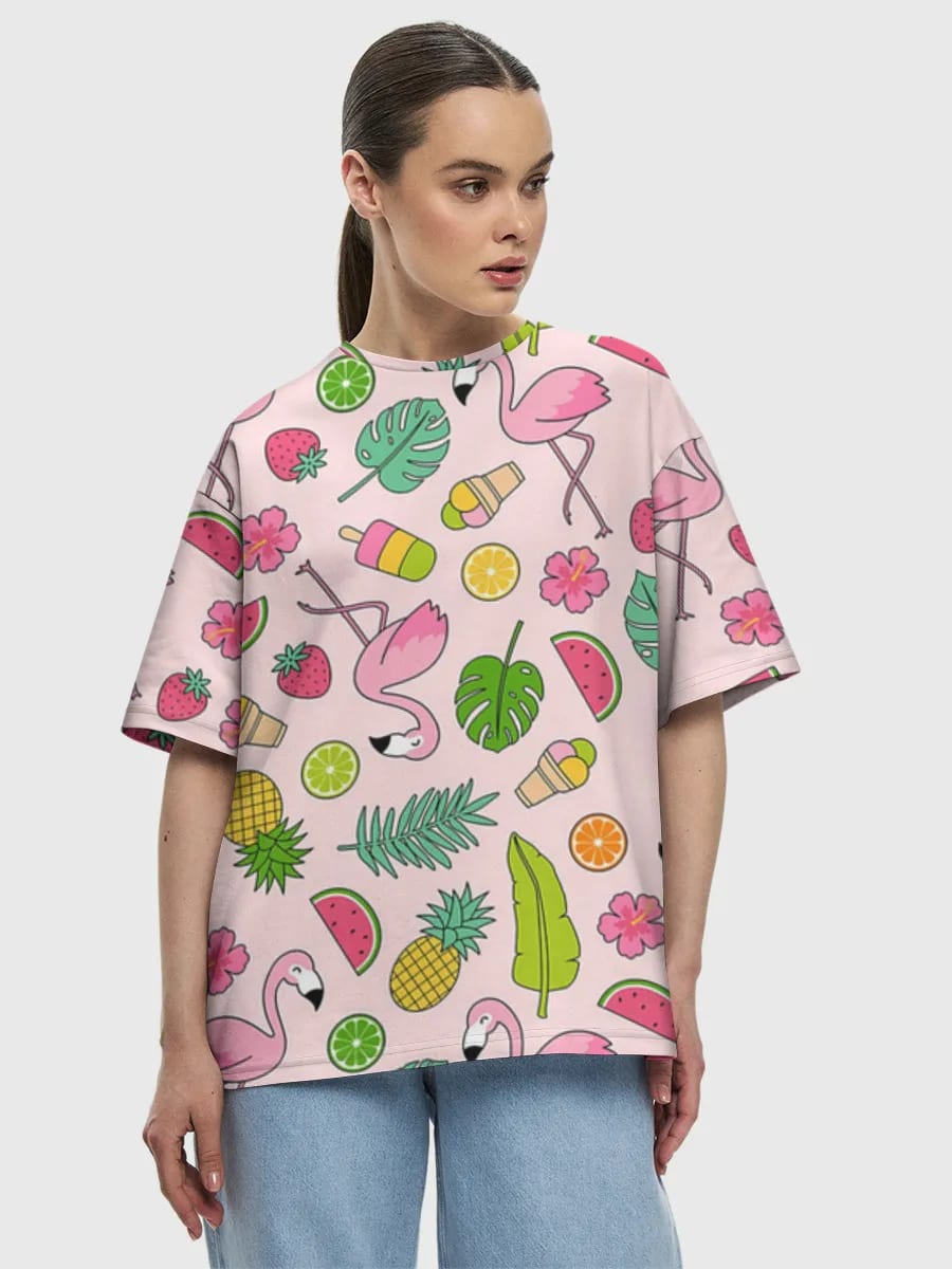 Tropische Flamingo Sommer-Vibes