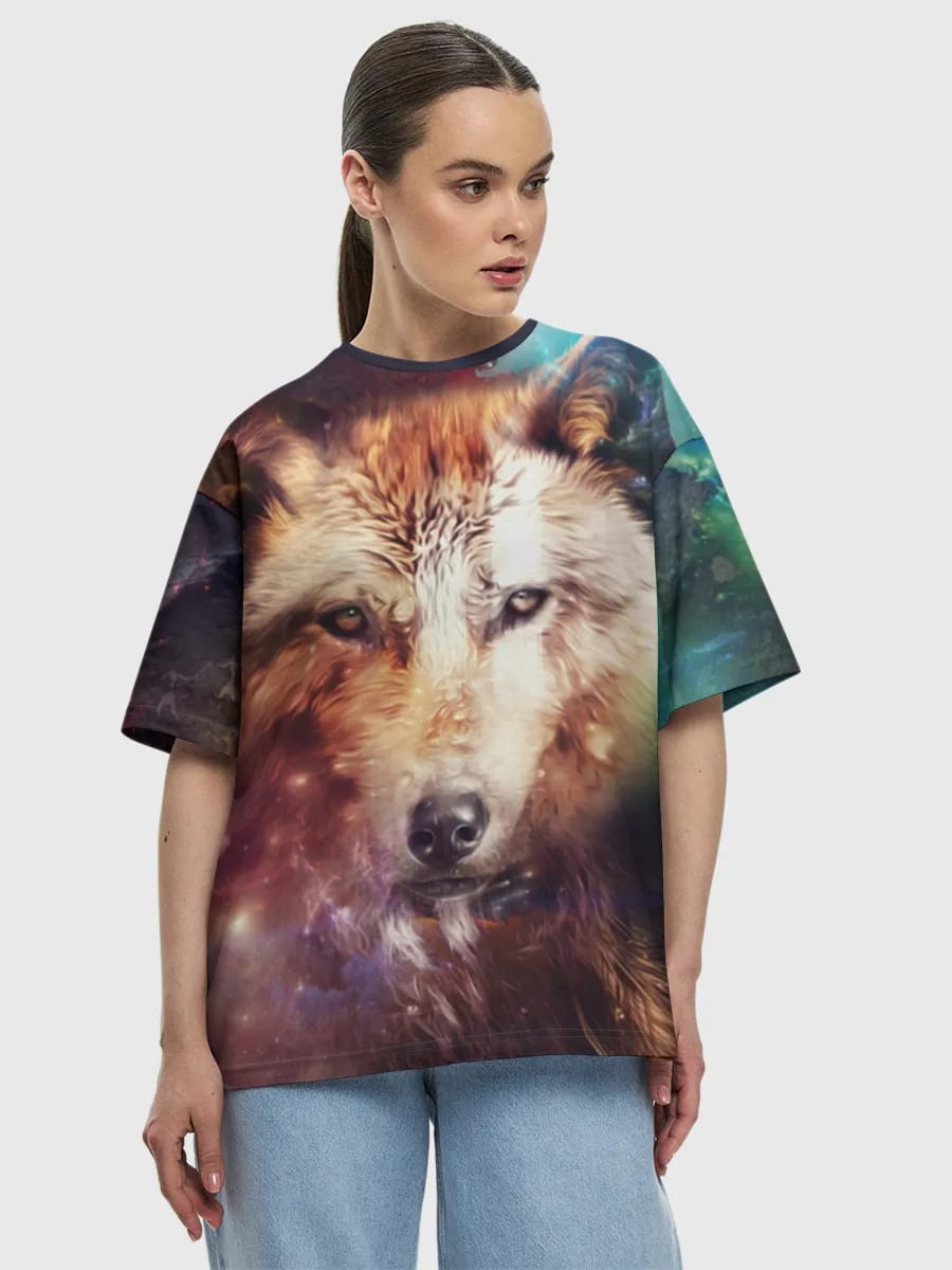 Cosmic Wolf Portrait