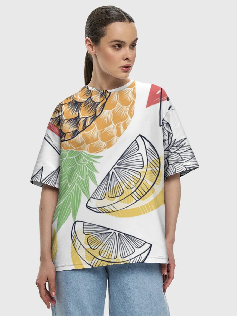 Tropical Fruit Line Art