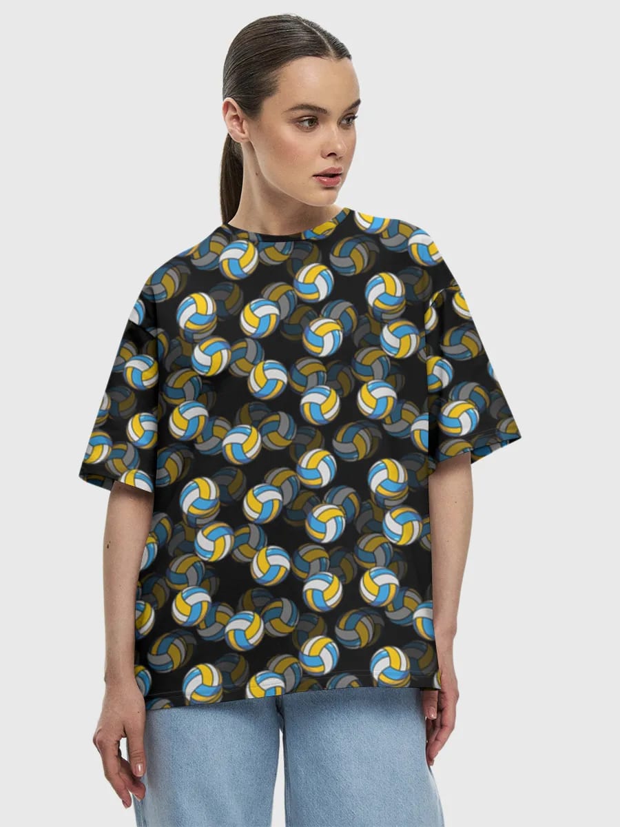 Blue Yellow Volleyballs
