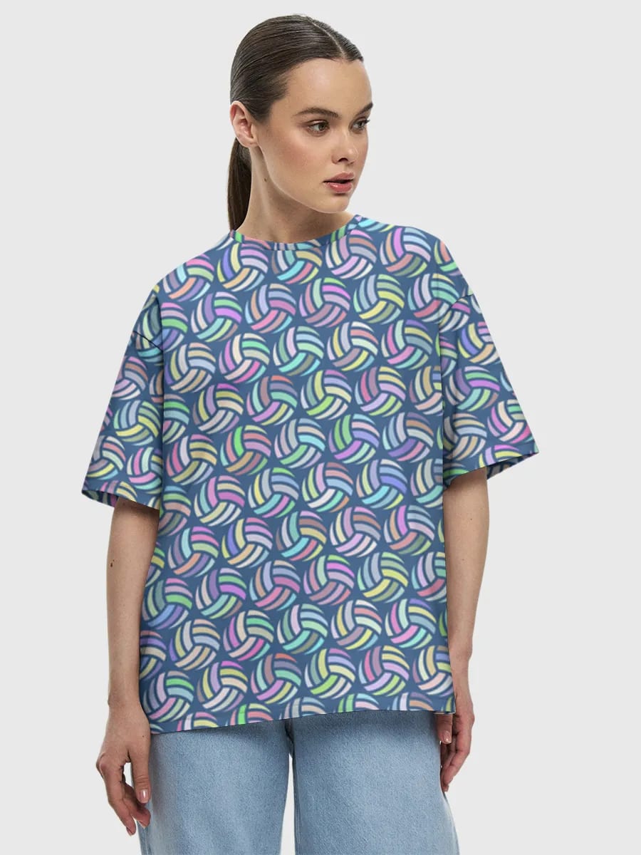 Pastel Rainbow Geometric Waves