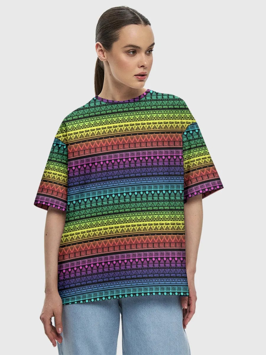 Rainbow Tribal Stripes