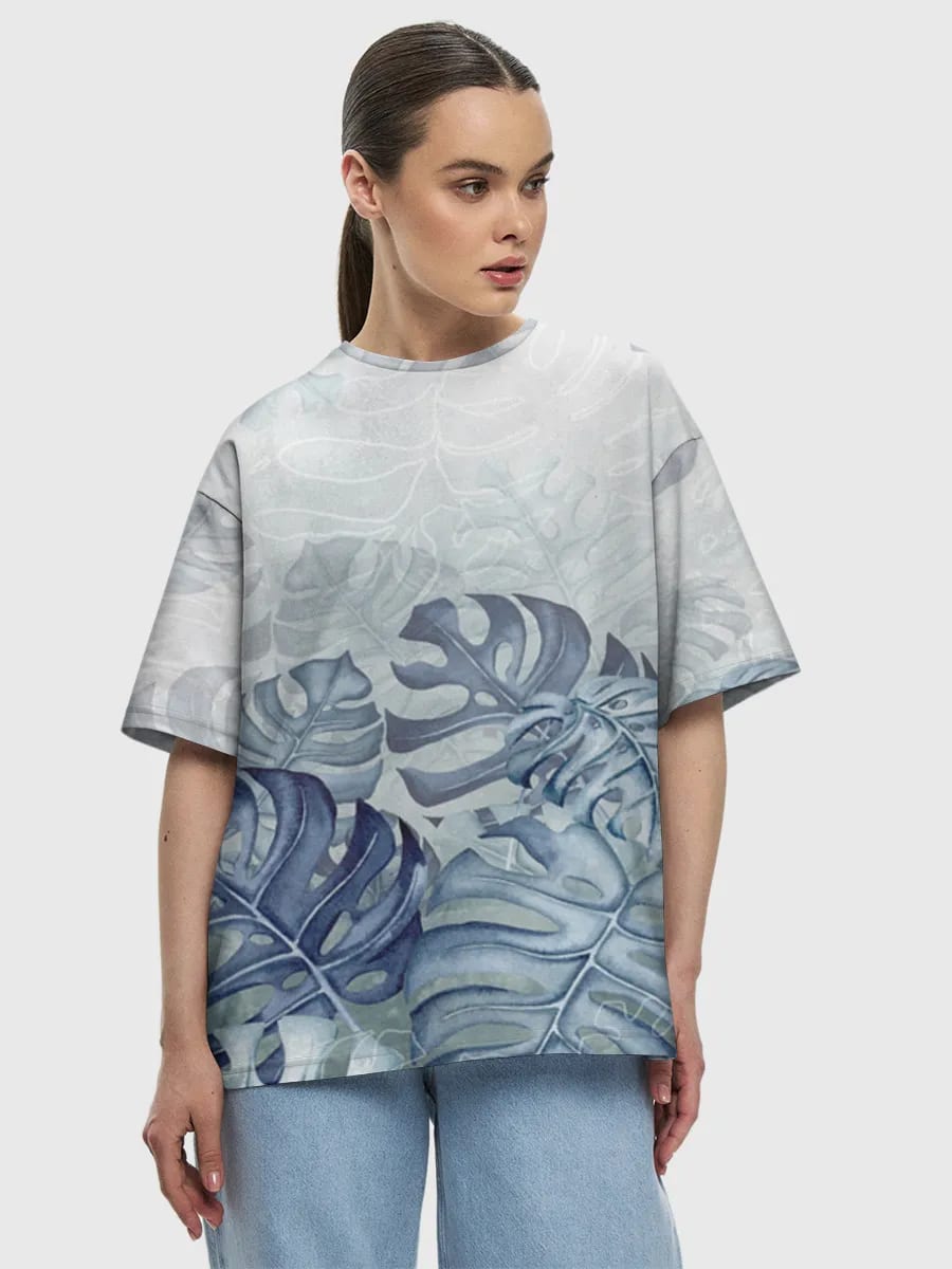 Aquarell Monstera-Blätter