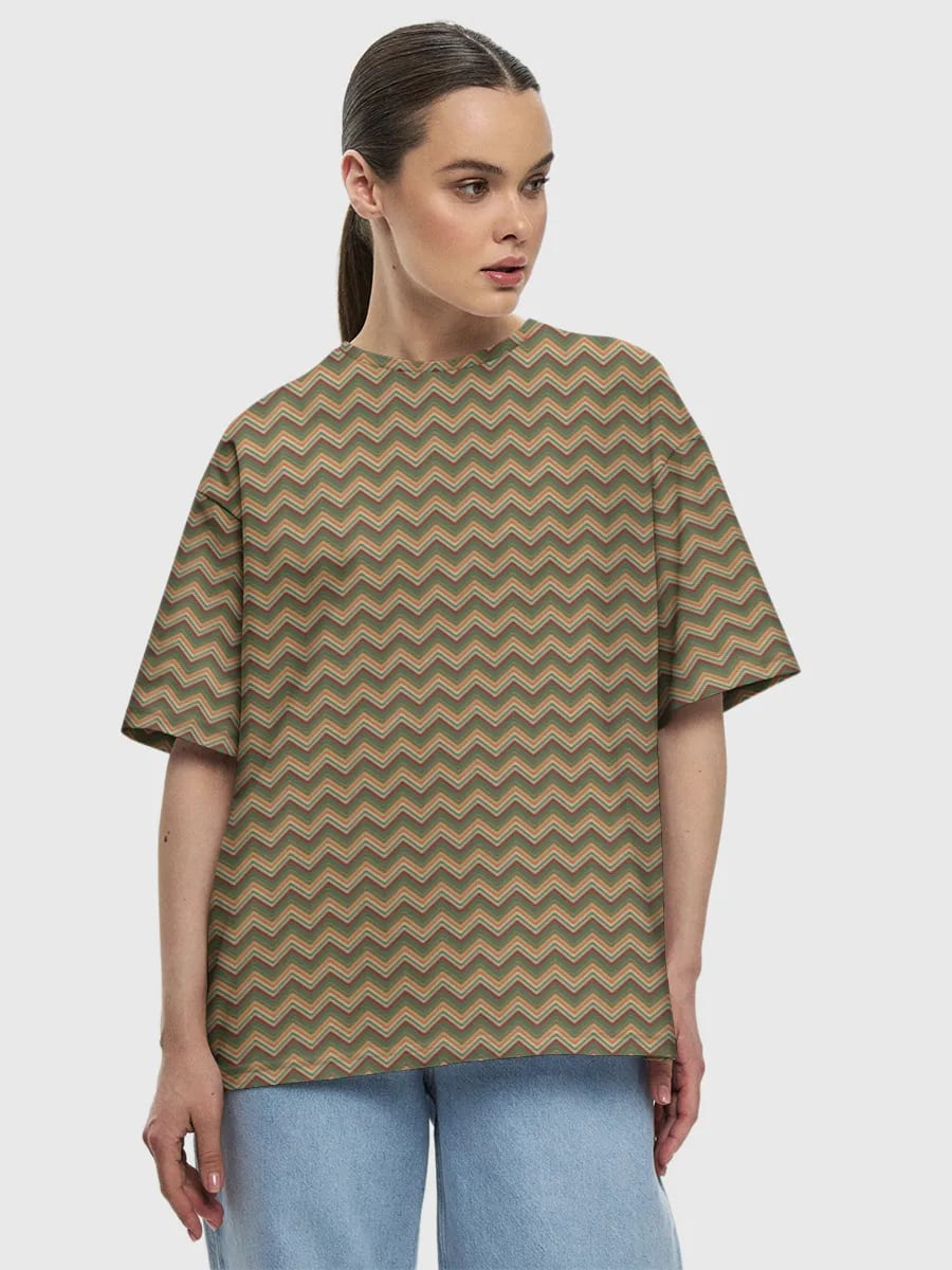 Retro Chevron Zigzag Design