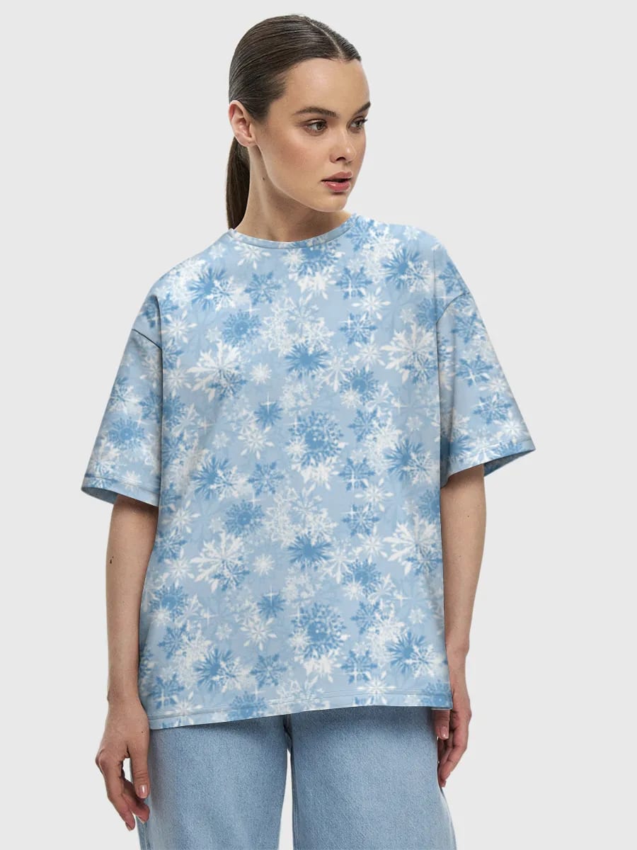 Icy Blue Snowflakes
