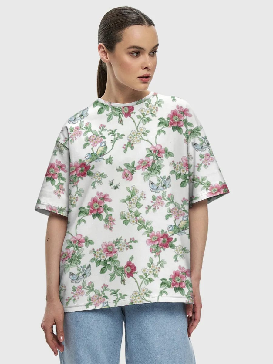 Vintage Floral Birds