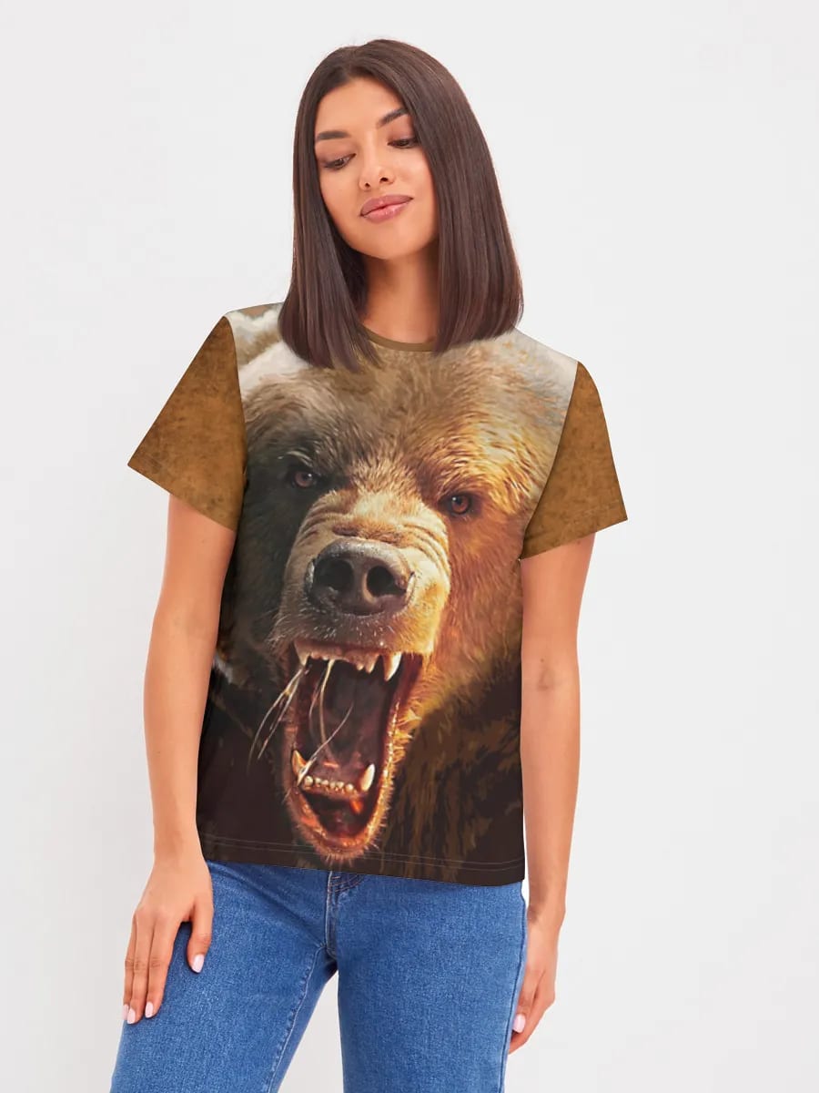 Brüllender Grizzlybär