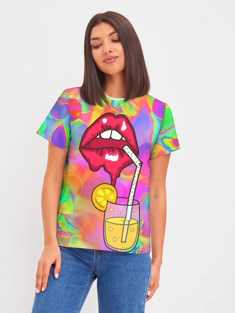 Psychedelischer Lippen-Cocktail