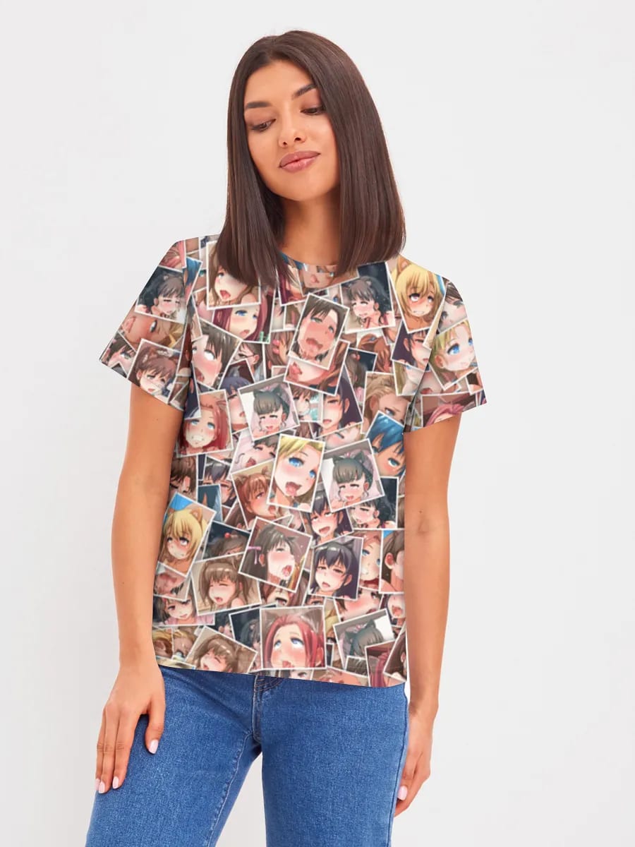 Anime Gesichts-Collage