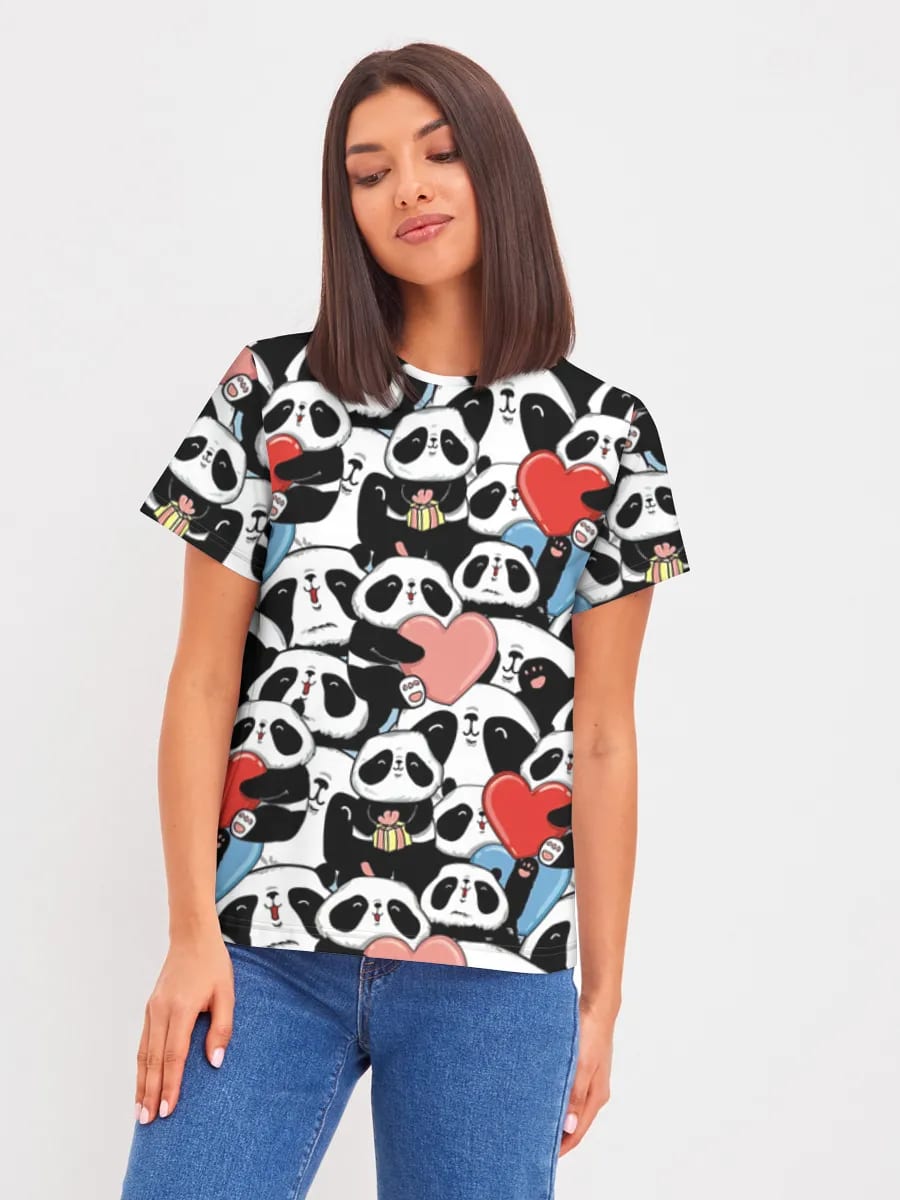 Panda-Liebesherzen