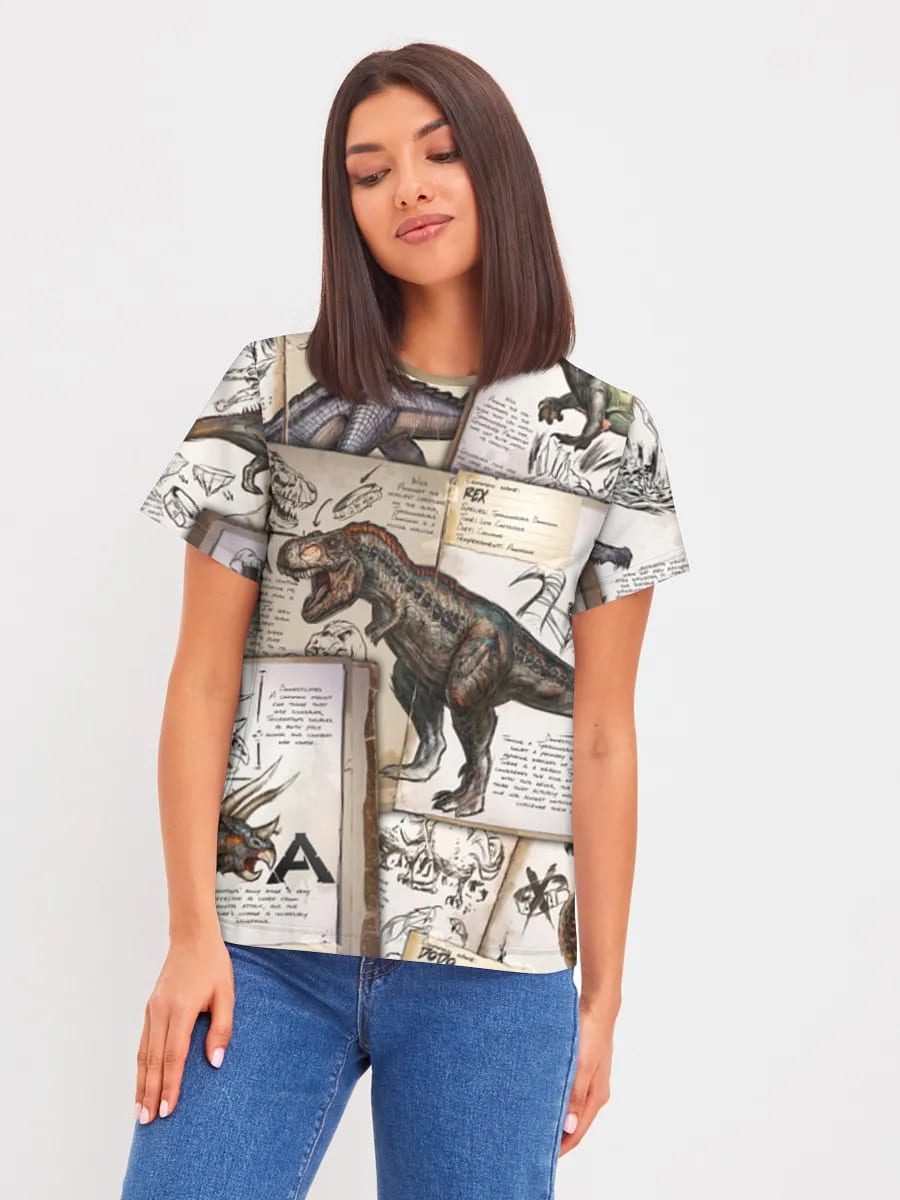 Dinosaurier-Feldnotizen-Collage