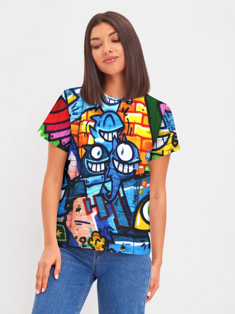 Bunte Graffiti-Street-Crew