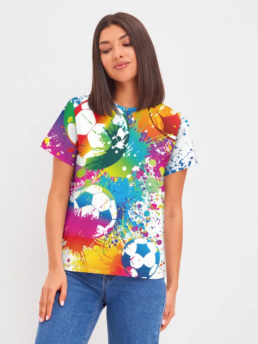 Regenbogen Fußball-Splash