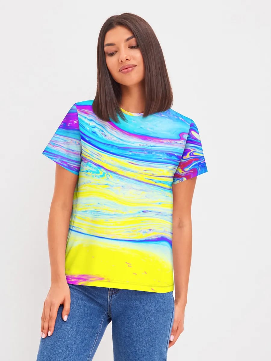 Neon Marble Swirl