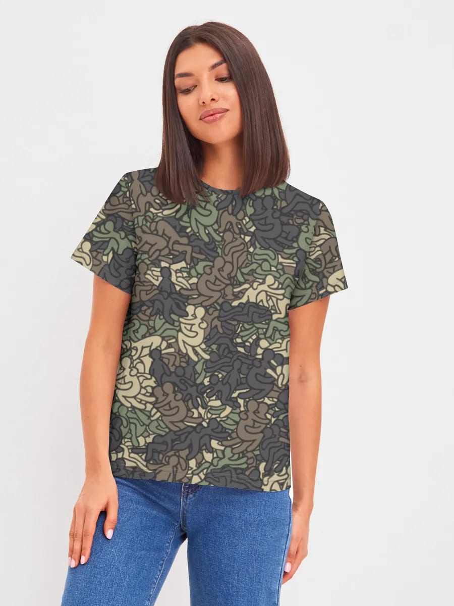 Abstrakte Camo-Figuren-Menge