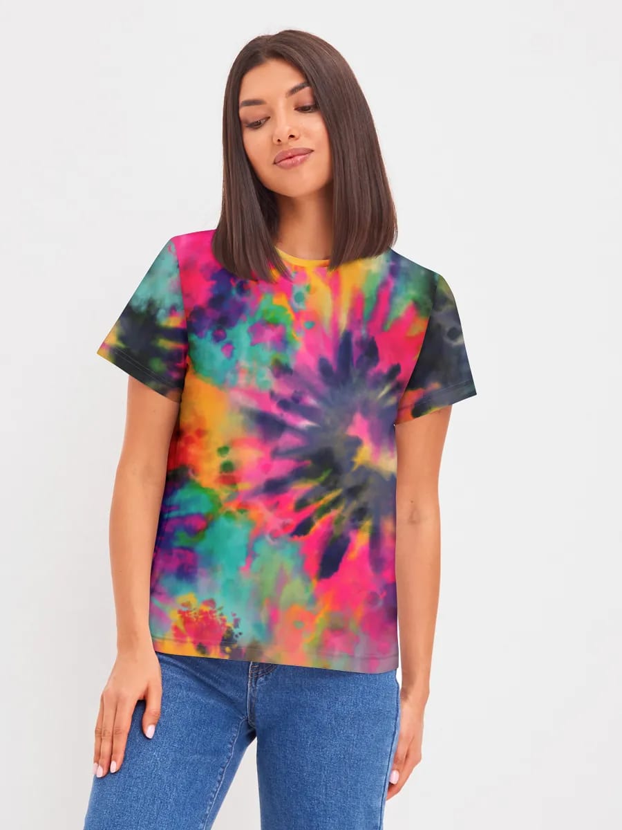 Neon Tie Dye Blooms