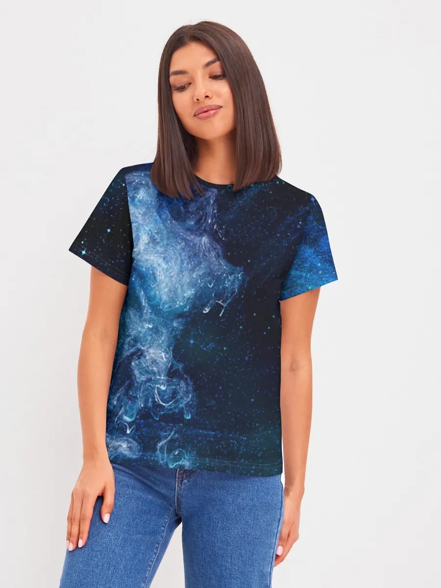 Blue Nebula Starfield