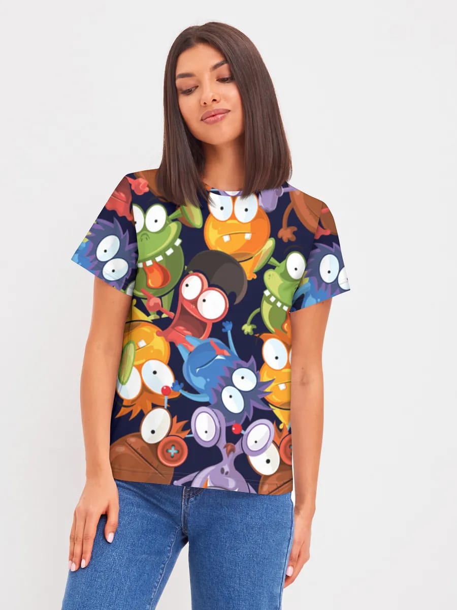 Goofy Cartoon Monster-Trupp