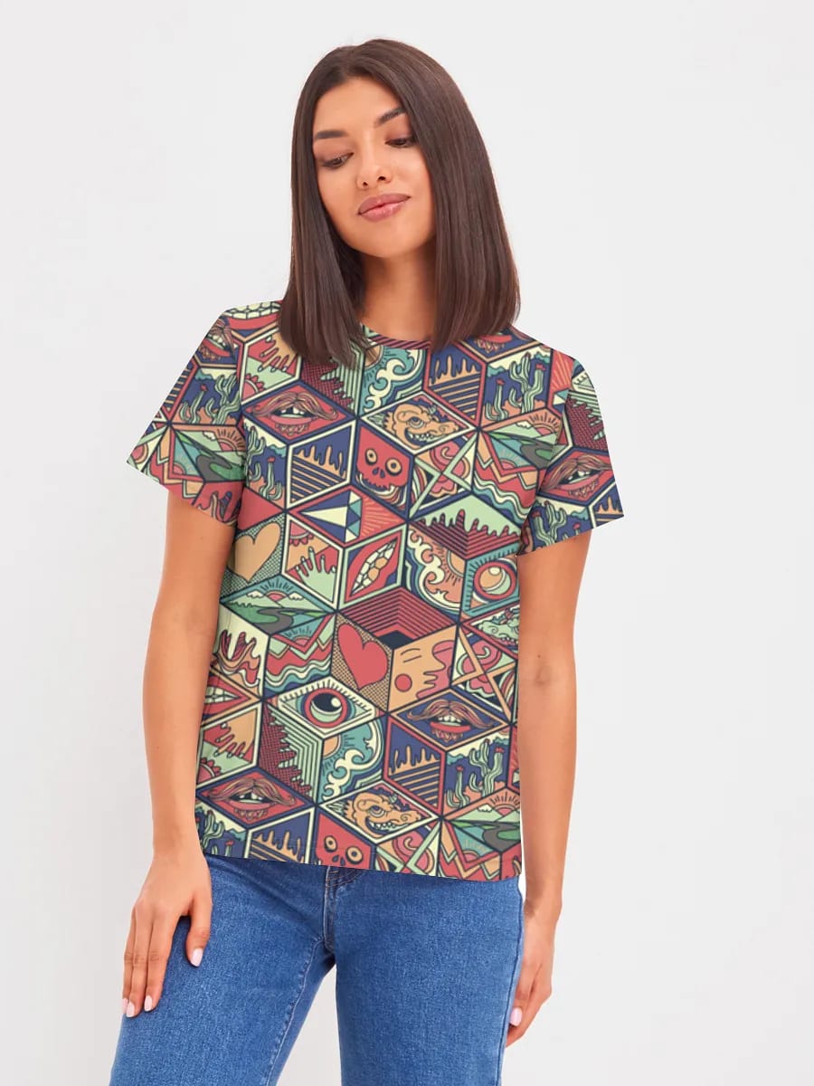 Psychedelische Geometrie-Icons