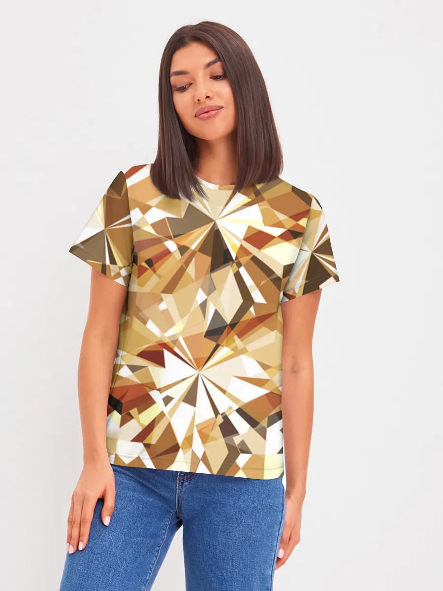 Goldene Facettierte Geometrie