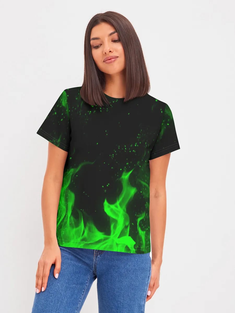 Llamas verde neón